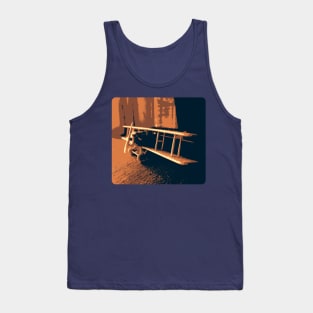 Biplane Fighter Plane Tank Top